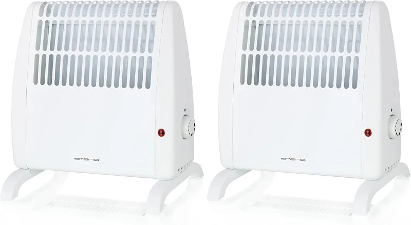 EMERIO Frostwächter, 500W Heizleistung, elektrische Heizung, Halt Räume frostfrei, regelbarer Thermostat, Frostschutzfunktion, Überhitzungsschutz, große Standfüße + Wandhalterung, FG-117320 — Heizung Warmepumpe