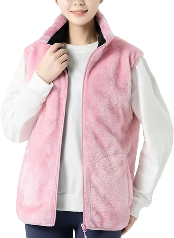 Warmer Wintermantel für Damen Fleece beheizte Weste Damen-Teddy-Weste Mantel, warme Kleidung für kaltes Wetter beheizte Weste — Heizkleidung