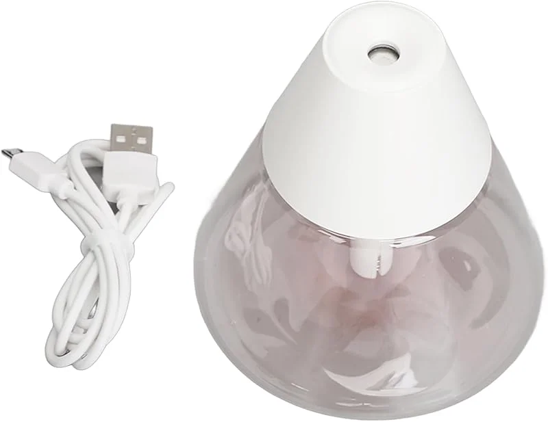 Tragbarer Mini-Luftbefeuchter für den Schreibtisch, USB-betrieben, hohes Nebelvolumen, 260 ml Fassungsvermögen, leiser Betrieb, Ultraschall-Luftbefeuchter für Schlafzimmer, Büro