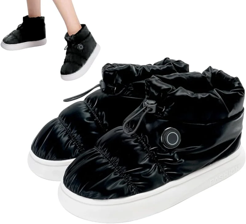 Beheizte Schuhe, beheizte Stiefel, Tragbarer Winter-Fußwärmer – beheizte Schuhe für Herren, wiederaufladbar, elektrische Fußwärmer, beheizte Schuhe für die Füße — Heizkleidung