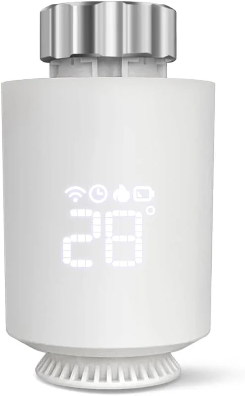 Thermostatventil, Heizkörper, vernetzter und intelligenter Thermostatkopf, Sprachsteuerung, kompatibel mit Alexa, Home Assistant, wöchentliche Programmierung, Energieeinsparung ( ) — Heizung Warmepumpe