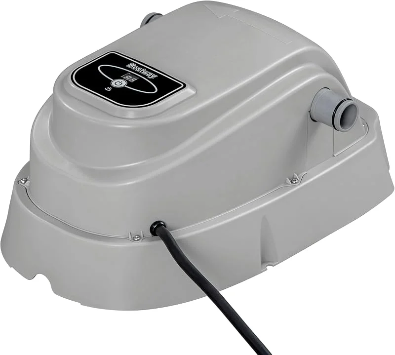 Bestway Poolheizung, 2.800 W, Digital gesteuert, GS-Zertifiziert, Für Pools mit 1.520-17.035 l, Max. 40 °C, Schlauch, Schlauchklemmen, Durchflusssensor, Personenschutzschalter — Heizung Warmepumpe