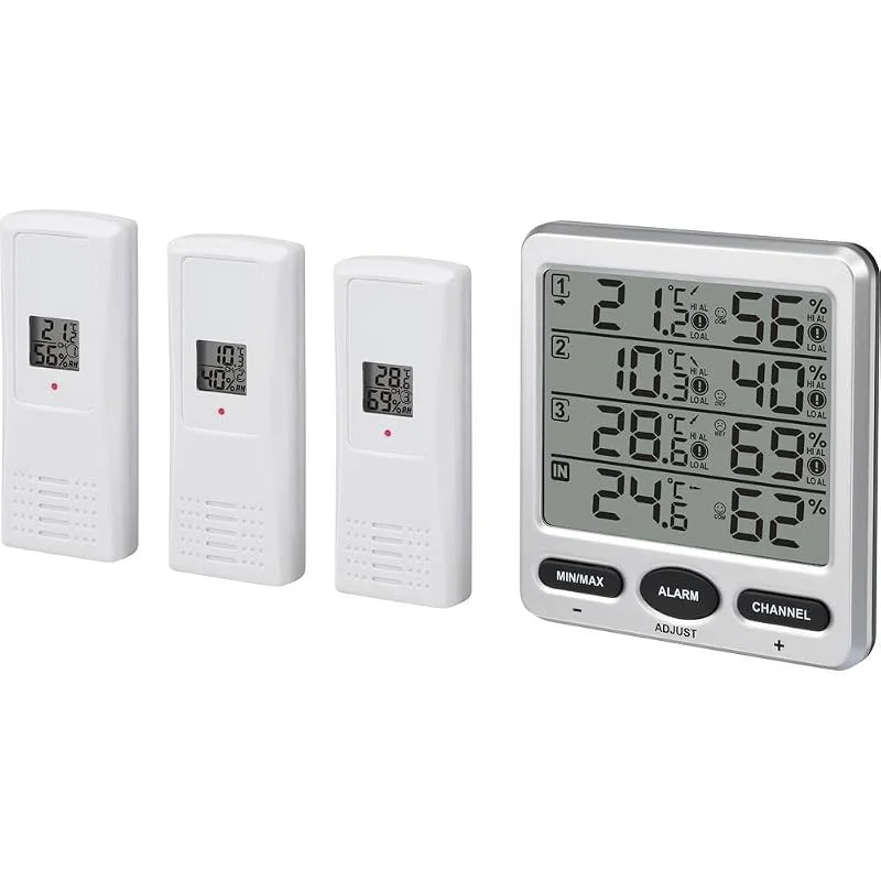 Renkforce Funk-Thermo-, Hygrometer Silber TF0073 — Luftbefeuchter