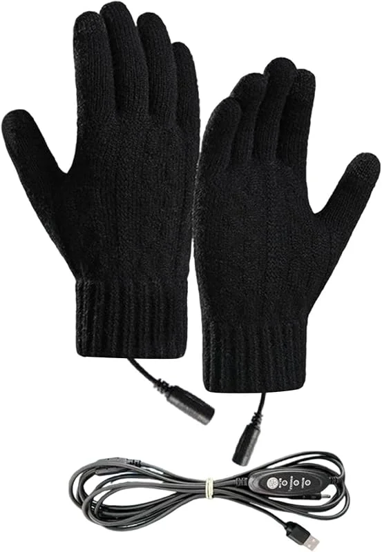 Generisch Wärmende Handschuhe USB-Aufladbare Touchscreen-Strickfäustlinge — Heizkleidung