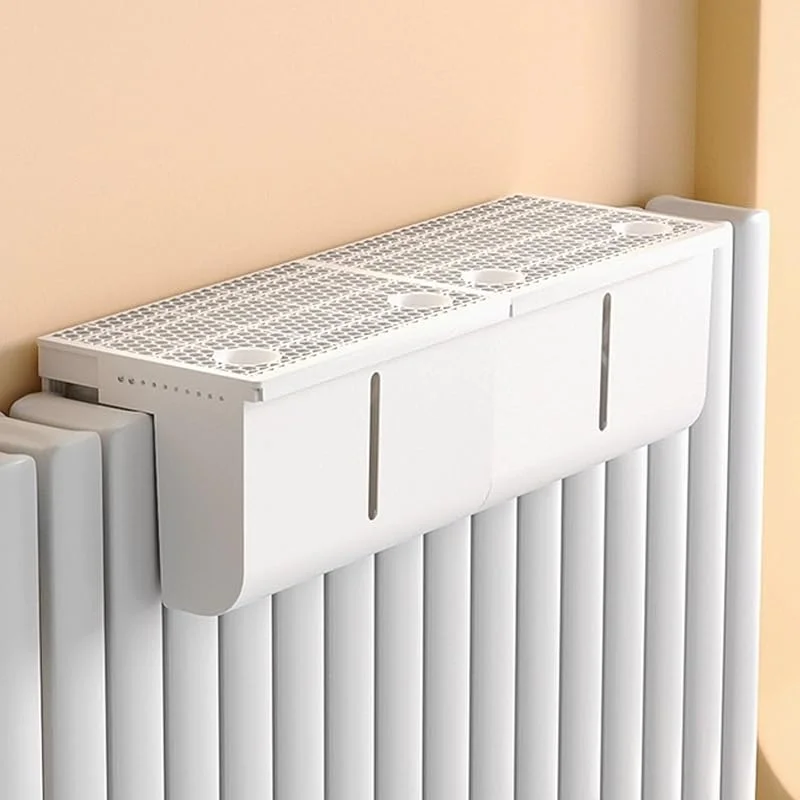 Kleiner Luftbefeuchter for Heizkörper mit Ausziehbarer Wäschestange, Verdunstungsbefeuchter, Der Die Wärme des Heizkörpers Nutzt(5.6L(2.8LX2))