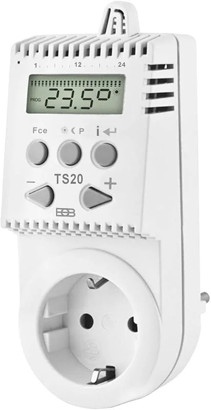 Elektrobock TS20 Thermostat 3680W Weiß, 54 x 137 x 85 mm — Heizung Warmepumpe