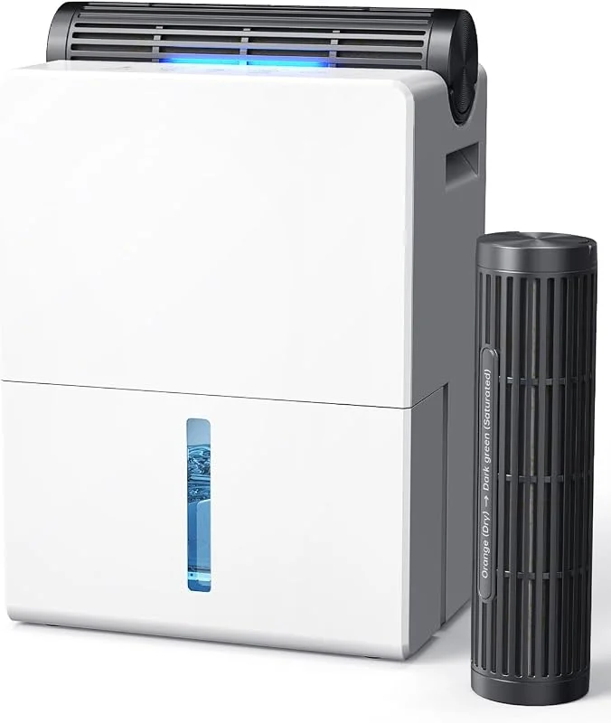 Luftentfeuchter, 2700ML Luftentfeuchter Elektrisch für Zuhause, Leistungsstarker & Leiser, 800 ml, Tag, Ideal für Räume bis 20 m², Nachtmodus, Timer, Automatische Abtauung — Luftbefeuchter