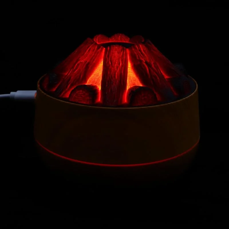 Flammen Luftbefeuchter mit Simulierter Holzmaserung, 300 Ml