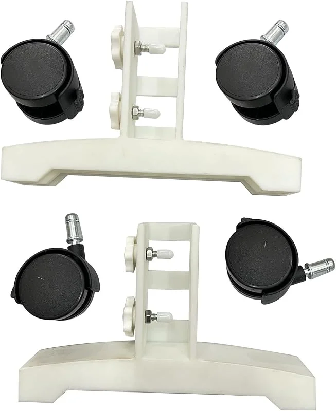 Infrarot Heizstrahler Standfuß Kunststoff stabil 2er Set(White) — Heizung Warmepumpe