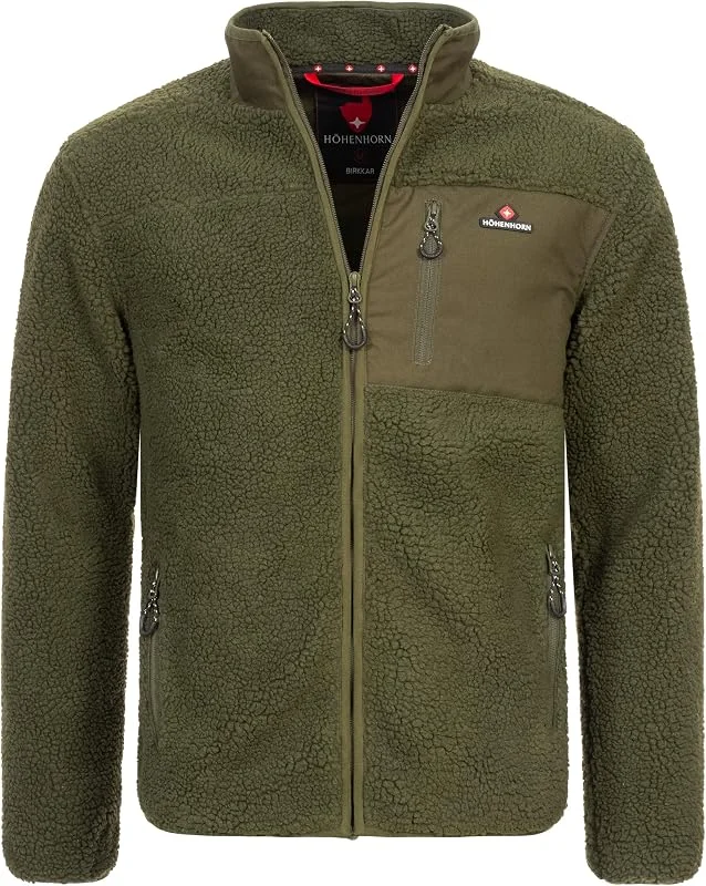Höhenhorn Birkkar Herren Fleece Jacke Teddyfleece Gefüttert Winterjacke — Heizkleidung