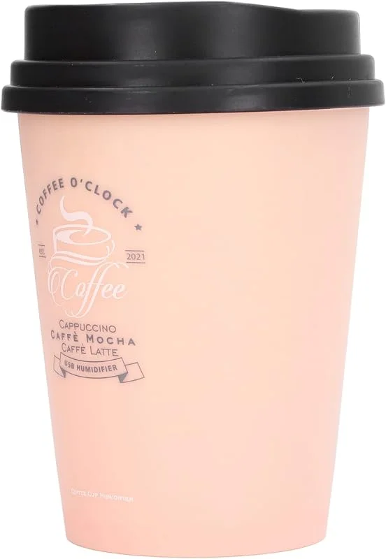 Kleiner USB-Luftbefeuchter, Kompakt, Leicht, Geräuschloser Betrieb, Automatische Abschaltung, Mini-Luftbefeuchter für den Schreibtisch zu Hause, 300 Ml Fassungsvermögen (PINK)