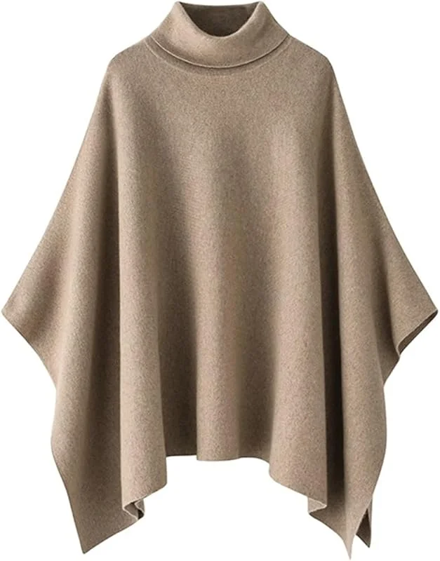 Schal Damen-Schalpullover aus reinem Kaschmir mit hohem Kragen, dicker und warmer Schalmantel — Heizkleidung