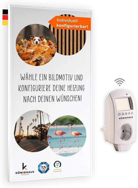 Könighaus Infrarotheizung konfigurierbar - Bildheizung Wandmontage — Heizung Warmepumpe