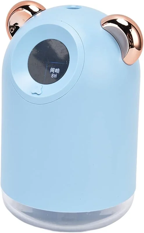 Mini-Luftbefeuchter für den Schreibtisch, Leise, USB-Aufladung, Tragbar, für Auto, Schlafzimmer, Büro, Kompakte Größe 11, 9 X 8, 1 Cm, 2 Modi, Mini-Luftbefeuchter