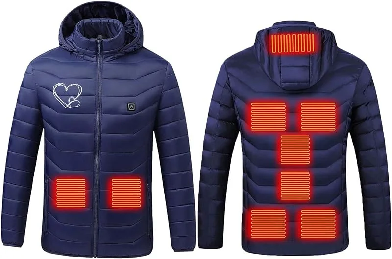 Heizjacke Damen mit 29 Heizzonen, Beheizbare Winterjacke für Outdoor Winter — Heizkleidung