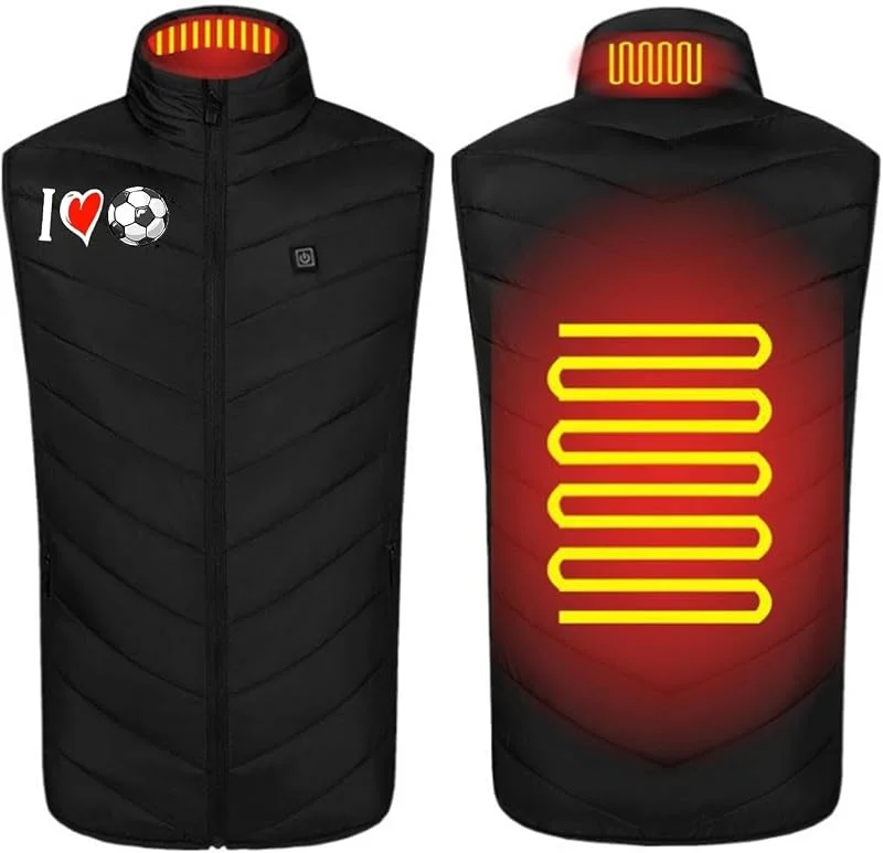 Battnot Beheizbare Weste, Heizweste für Damen Herren, Beheizte Weste Damen Herren, USB Lade Heizweste Unisex Wärmende Beheizte Weste mit 3 Einstellbar Temperatur, Beheizbare Jacke Winterweste — Heizkleidung