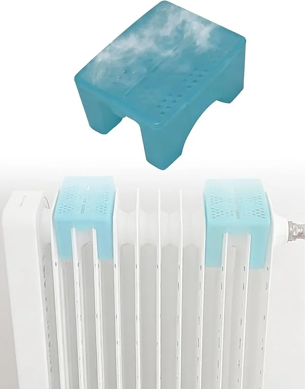 Unabhängiger kleiner Luftbefeuchter, Luftbefeuchter for ölgefüllte Heizung, hitzebeständiger PP-Behälter mit großer Kapazität for Schlafzimmer und Wohnzimmer(2PCS)