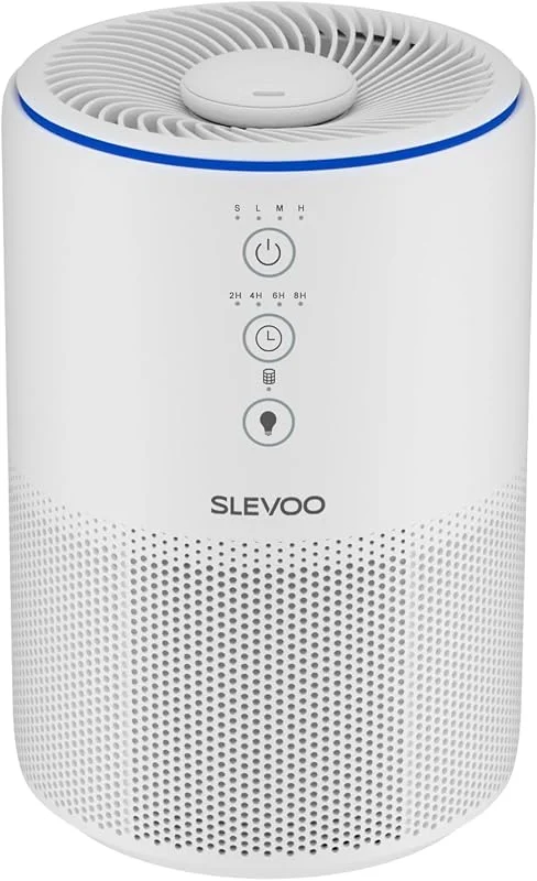 Slevoo Luftreiniger für Zuhause, Tierhaarallergie, 3-in-1 HEPA Filter, CADR 200m³, h, Schlafmodus, gegen Tierhaare, Rauch & Gerüche, energiesparend, 03 Pro Max — Luftbefeuchter