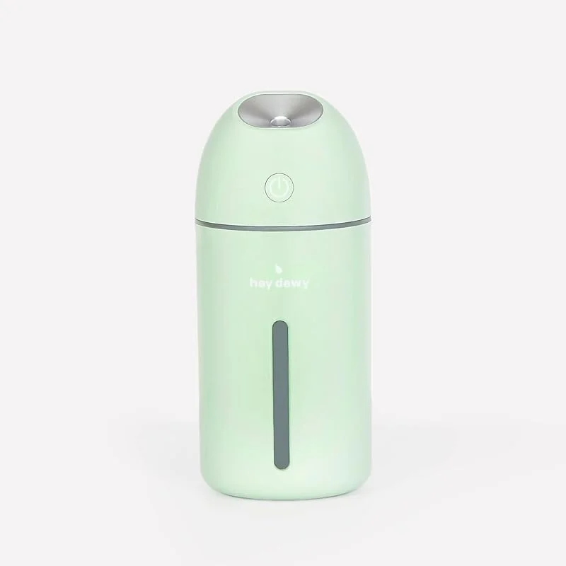 Hey Dewy Kabelloser tragbarer Gesichtsbefeuchter für die Haut Hydratation, wiederaufladbarer Mini Cool Mist Luftbefeuchter für Reisen, Schreibtisch & Nachttisch, 8 Stunden Laufzeit (Salbei)
