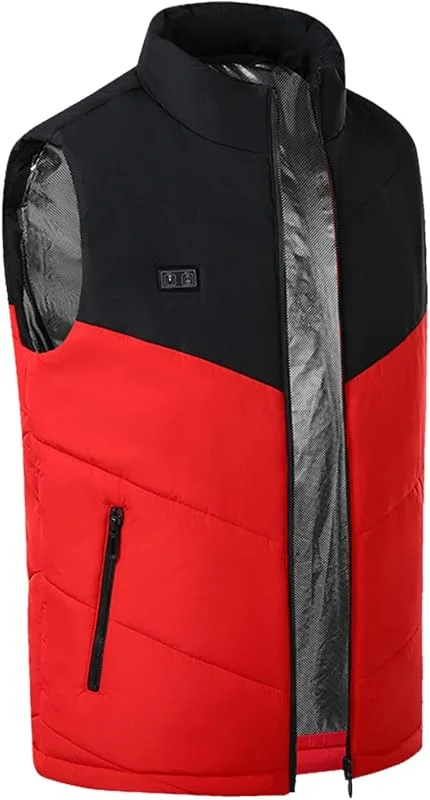 Beheizbare Herrenweste für Outdoor-Aktivitäten mit USB-Anschluss warme Damenjacke als Fahrradbekleidung elektrische Kleidungswärmer — Heizkleidung