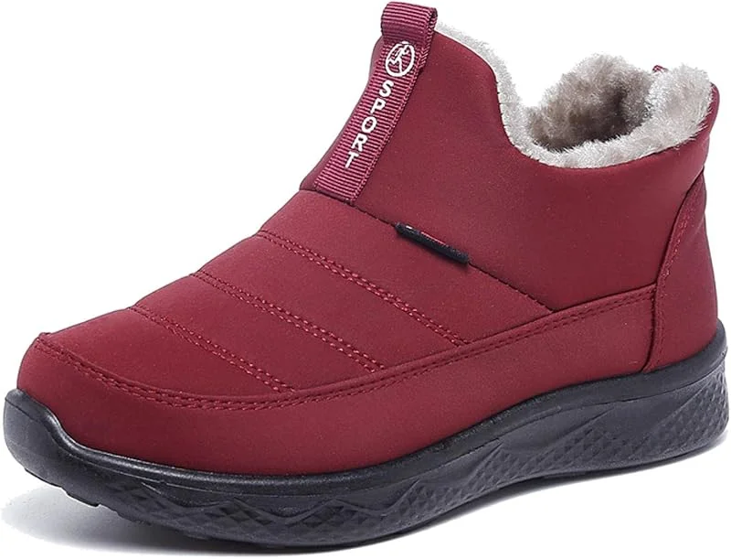 Winterstiefel Damen Wasserdicht Warm Winterschuhe Gefütterte Schneestiefel Winter Kurzschaft Stiefel Boots — Heizkleidung