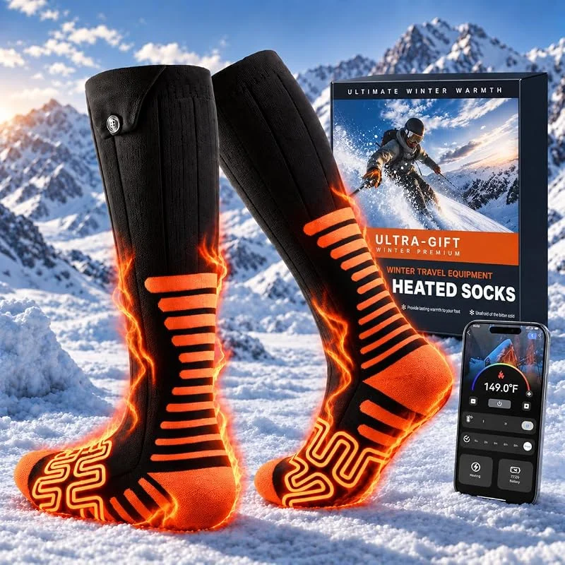 Beheizbare Socken mit App Steuerung, Heizsocken für Damen & Herren — Heizkleidung