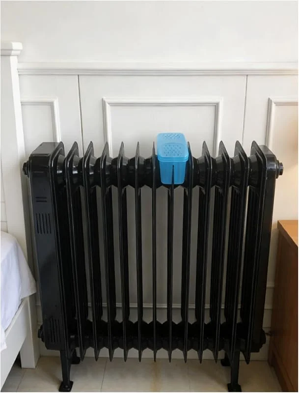 Heizkörper-Luftbefeuchter-Wasserbehälter for ölgefüllte Heizung, Verdunstungsheizungs-Luftbefeuchter mit sichtbarem Wasserstand, ohne Strom, Schlitzdesign(1pcs)