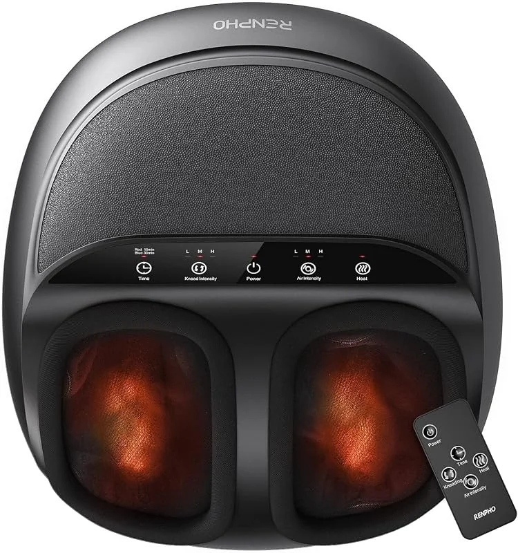 RENPHO Fußmassagegerät 2026 Neues, Fussmassagegerät elektrisch mit Wärme — Heizung Warmepumpe