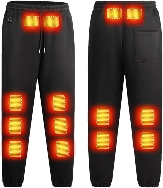 Jogginganzug Herren Beheizbare Winter-Freizeithose mit Heiztechnologie für Outdoor-Aktivitäten bei kaltem Wetter und angenehmen Alltag — Heizkleidung