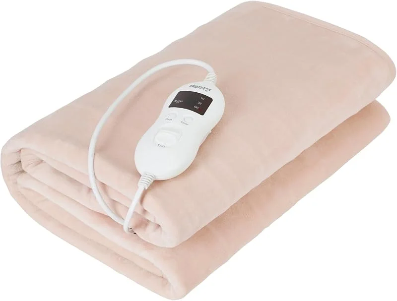 Camry CR 7423 Elektrischer Einzel-Wärmeunterbett, Bettwärmer 150 x 80 cm Doppelbett, 8 Temperaturstufen, Timer, Sicherheitssystem, Waschbar, Vlies, Beige, 60W — Heizung Warmepumpe