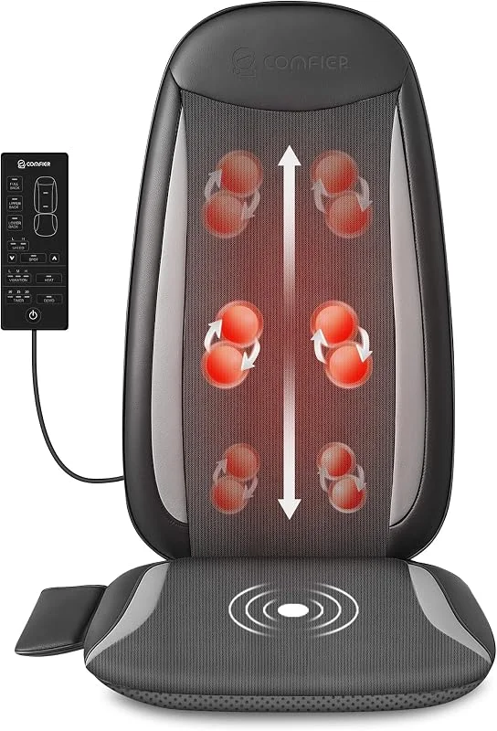 COMFIER Shiatsu Massagesitzauflage mit Vibration und Wärme — Heizung Warmepumpe
