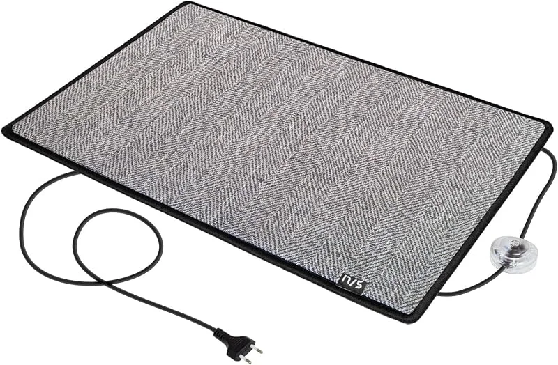 Mi-Heat Fashion Gray grau 50x75cm Infrarot Heizmatte - schreibtischheizung infrarot schreibtischheizung Fußheizung Schreibtisch heizmatte schreibtisch Homeoffice Arbeitszimmer — Heizung Warmepumpe