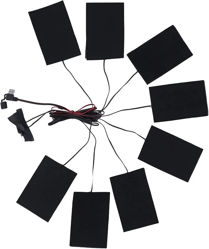 USB-Heizkissen für Westen, Langlebiges Heizlaken-Set mit 3-Gang-Steuerung, Ideal Zum Heizen von Handschuhen, 11, 6 X 7, 9 Cm — Heizkleidung