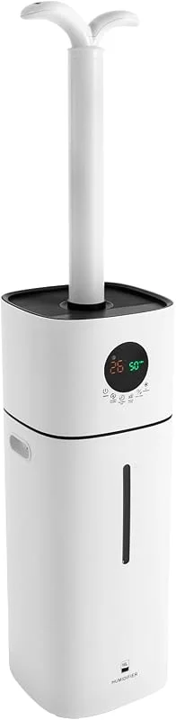 Luftbefeuchter Große Räume, 56W 16L Obere Füllung Luftbefeuchter 600 ml, h, LED-Bildschirm 2 Sprühdüsen Einstellbare Luftfeuchtigkeit, Anwendbare Fläche 30-100m²
