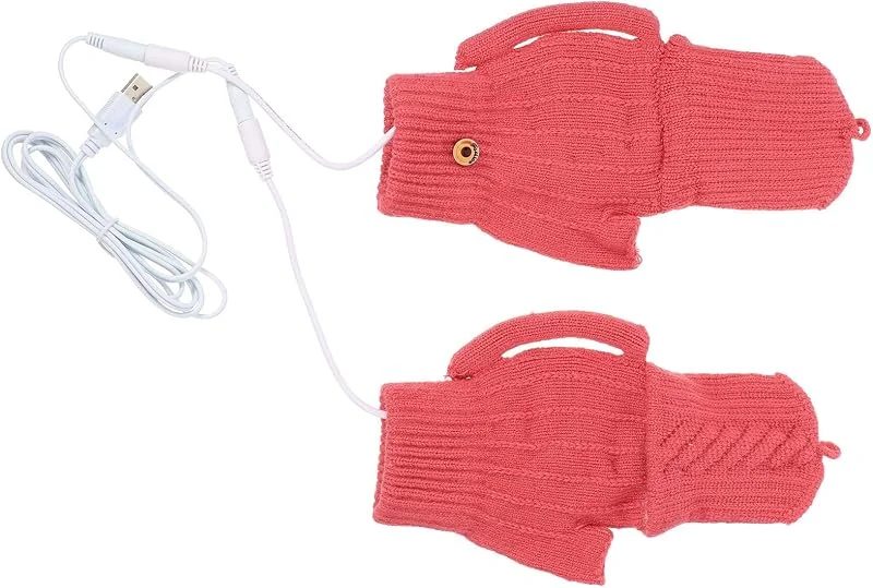 VALICLUD Beheizbare Thermohandschuhe aus Baumwolle mit Plüsch, 5v USB — Heizkleidung