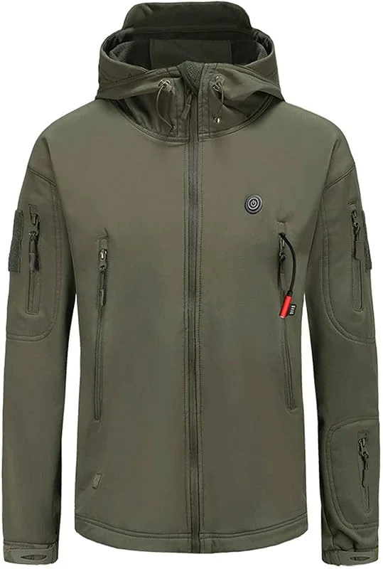 Beheizbare Jacke Heizjacke fur Damen Herren mit Kapuze fleece-Heizjacke Beheizte Jacken Elektrische Heizjacke Beheizbare Heizweste Beheizbare Jacke zum Winter Outdoor Schifahren Tägliches Tragen — Heizkleidung