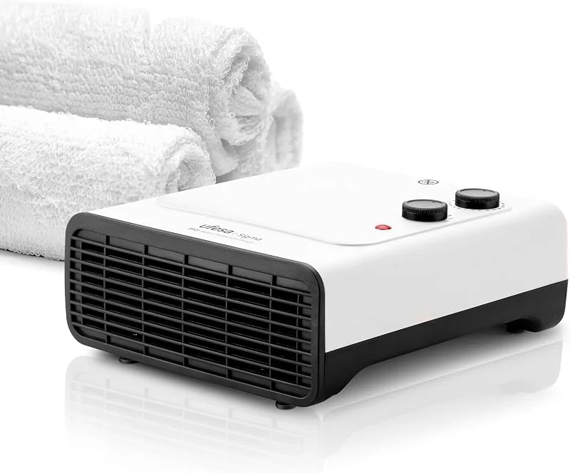 Ufesa Sigma – 1800 W Flachheizgerät mit IP21-Schutz für Badezimmer, 3 Heiz-, Kälteleistungsstufen, einstellbarem Thermostat, Überhitzungsschutz und Tragegriff — Heizung Warmepumpe