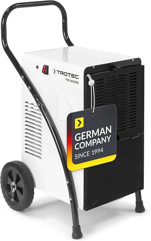 TROTEC TTK 165 ECO Luftentfeuchter Bautrockner Luftentfeuchter – 52 L, Tag — Luftbefeuchter