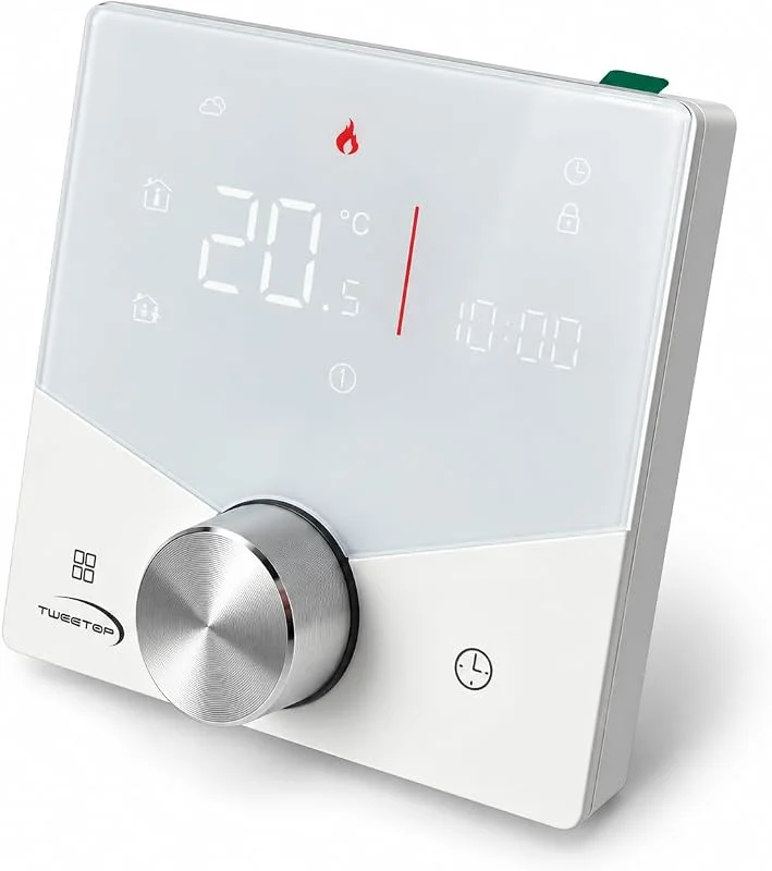 TSH 001 Raumthermostat Unterputz, 95–230 V, Dry Contact, Weiß — Heizung Warmepumpe