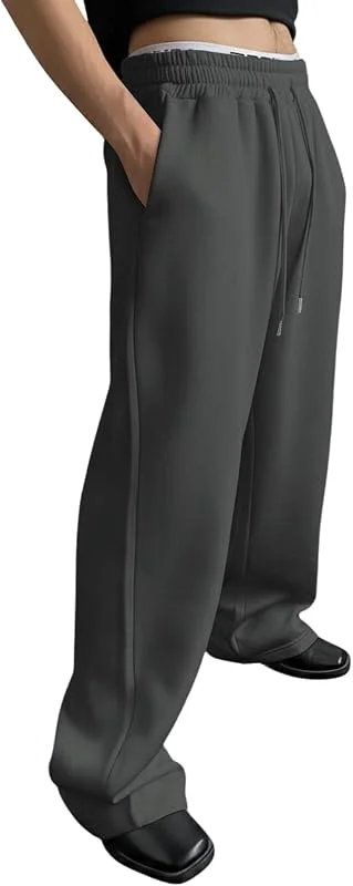 Generisch Herren Stretch Relaxed Fit Chino Hose Männer Cargo Outdoorhosen, Wanderhose, Baggy Freizeit mit Kordelzug — Heizkleidung