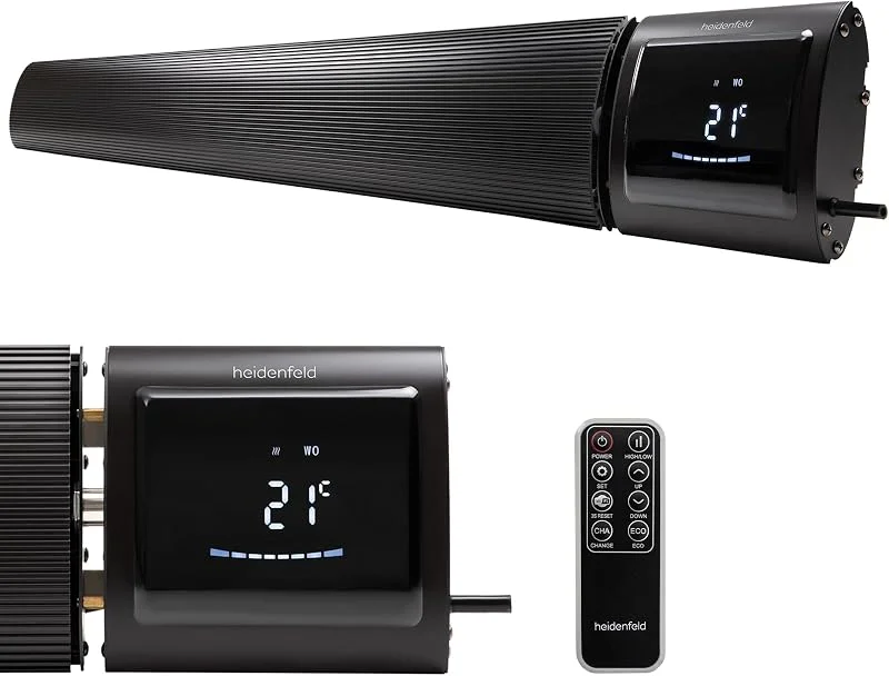 Heidenfeld Dunkelstrahler DH700, App Steuerung, 3200 Watt — Heizung Warmepumpe