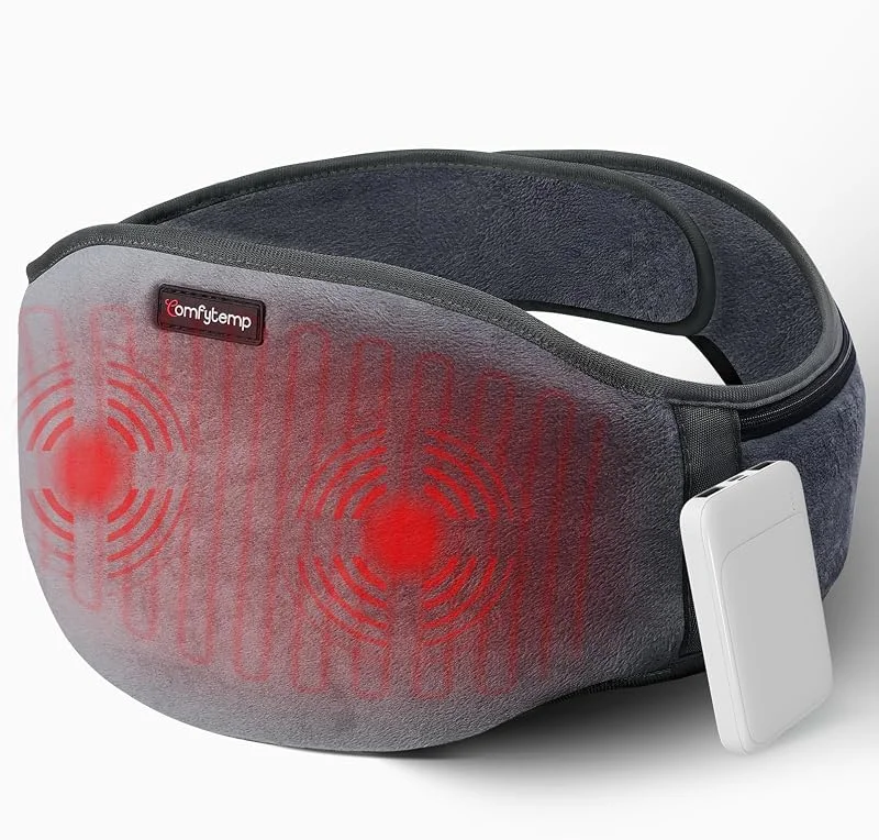 Comfytemp Ultraweich Wärmegürtel für Rücken mit Akku Massage USB Heizgürtel — Heizkleidung