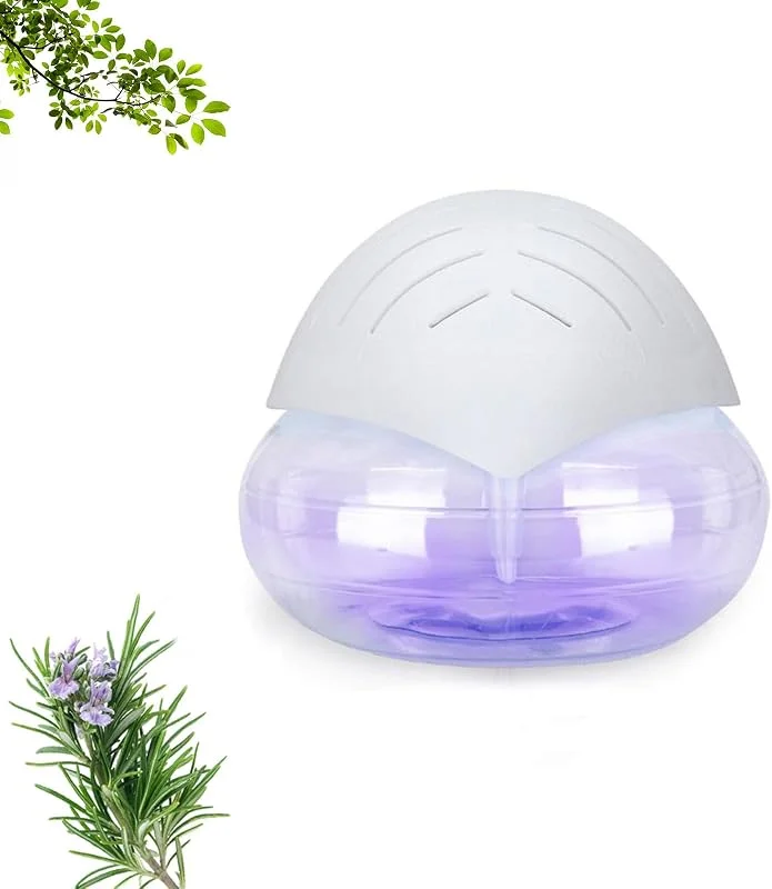 Lufterfrischer Raumluftreiniger - Airbowl Luftreiniger bis 60 m², Luftfilter, Air Purifier, Air Purifier and Humidifier 2 in 1, Luftreiniger Raucherzimmer, Raumluftreiniger, Unter 40 dB (Weiß) — Luftbefeuchter