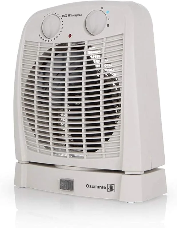 Orbegozo FH 7001 - Bad-Heizung mit Drehbewegung, zwei Hitzestufen und Ventilatorfunktion für kalte Luft, 2000 W Leistung — Heizung Warmepumpe