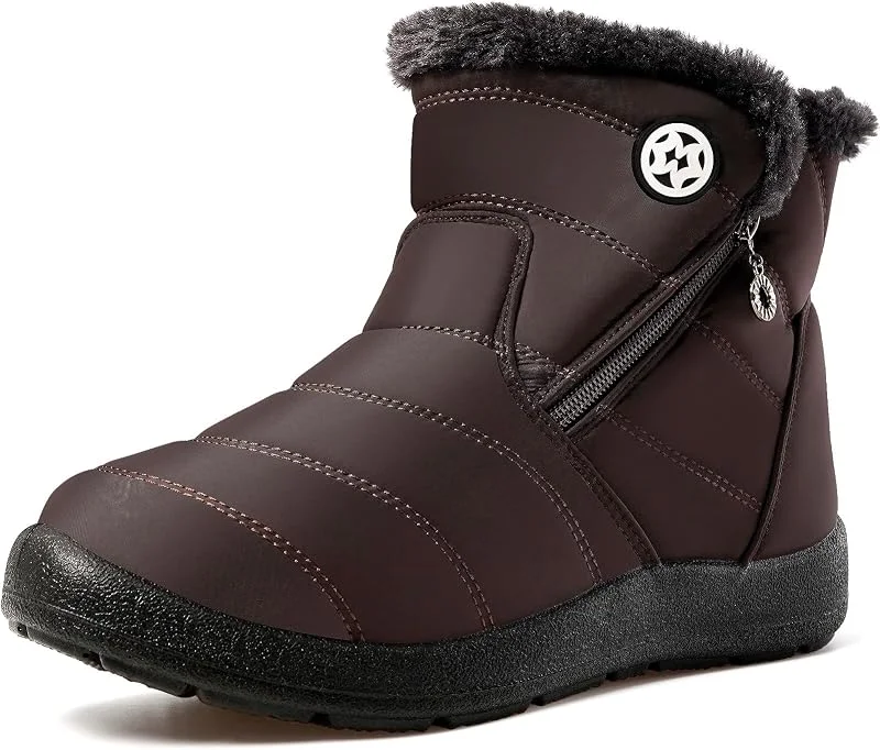 Hsyooes Winterstiefel Damen Wasserdicht Winterschuhe Warm — Heizkleidung