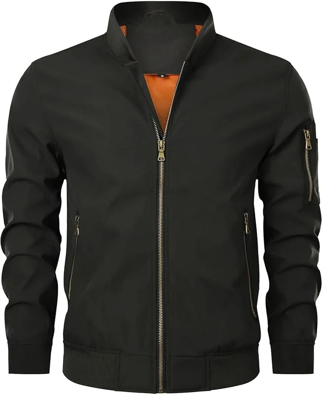 Générique Herren-Winterjacke, langärmlig, Winter, Trenchcoat, Stylisch, Radfahren, Slim Fit, Business, Overcoat, 05 - Schwarz, M — Heizkleidung