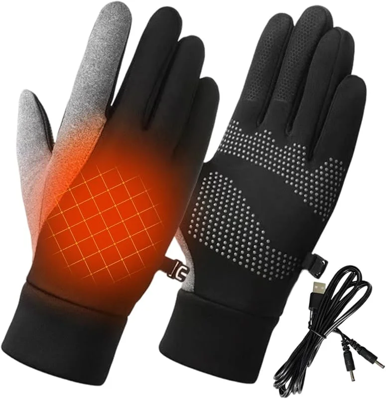 Herren Heizhandschuhe Fleece gefüttert Touchscreen — Heizkleidung