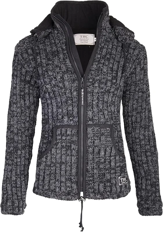 Schafwollstrickjacke anthrazit 714, Schafwolle, Strickjacke, Schafwoll-Jacke, Woll-Jacke, Schafwolljacke, Außenjacke, Ripp-Wolljacke — Heizkleidung