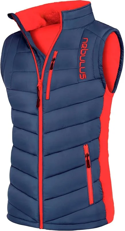 Nebulus Herren Weste REVIVAL, warme Weste, mit langem Full-Zip Reißverschluss — Heizkleidung