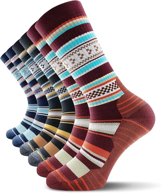 TANSTC Merino Socken Herren, Wollsocken, Outdoor & Trekking-Socken 35-38, 39-42, 43-46, 47-50, Atmungsaktiv & Anti-Blasen Warm Dicke Gepolstert Thermosocken für Herren, Damen, 3 Paar — Heizkleidung